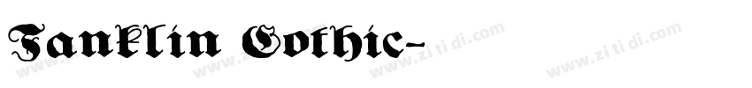 Fanklin Gothic字体转换